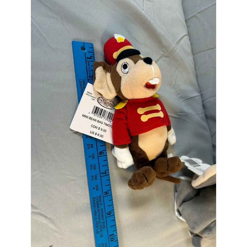 Disney Store Dumbo and Timothy Mouse Mini Bean Bag Plush Set NWT 7-8 Inch‎